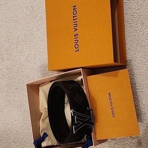 Louis Vuitton, 110cm, 40mm width, Reversible Initiales Belt